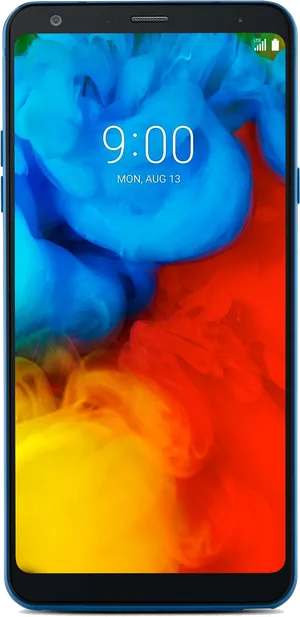 L G Smartphone Colorful Display PNG