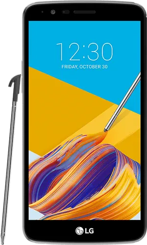 L G Smartphonewith Stylus PNG