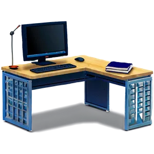 L-shaped Computer Desk Png Ufc9 PNG image