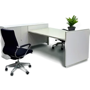 L-shaped Office Desk Png 17 PNG image