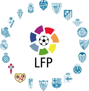 La Liga Clubs Logosand L F P Emblem PNG