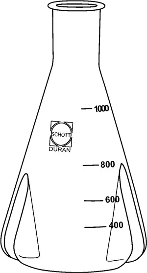 Laboratory Erlenmeyer Flask Drawing PNG image