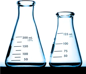 Laboratory Erlenmeyer Flasks PNG image