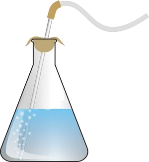 Laboratory Flask Distillation Process PNG