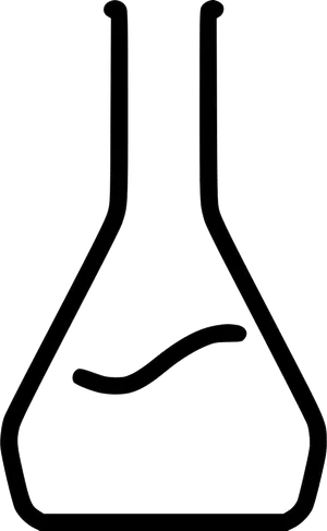 Laboratory Flask Outline PNG