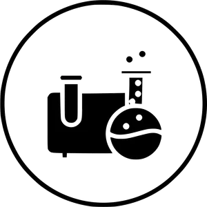 Laboratory Icon Blackand White