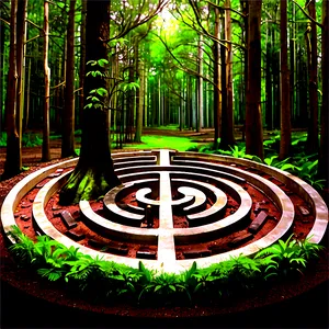 Labyrinth In Forest Setting Png 69 PNG image