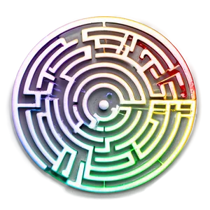 Labyrinth With Rainbow PNG 06252024