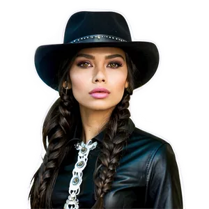 Lace Cowgirl Hat PNG 1