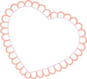 Lace Heart Frame Graphic PNG image
