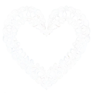 Lace Heart Frame Png 05252024 PNG image