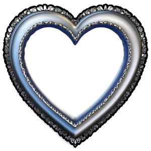 Lace Heart Frame Png Fnp PNG image