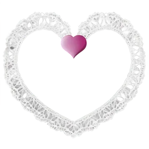 Lace Heart Frame PNG Gxt PNG