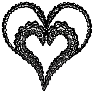 Lace Heart Outline PNG 05252024