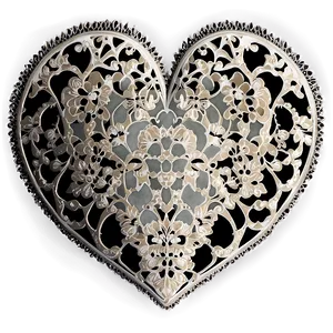 Lace Heart Pattern PNG D