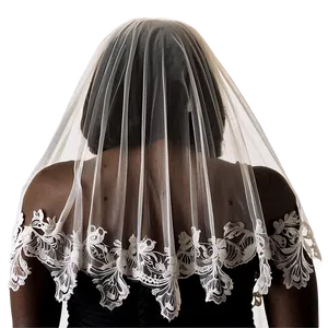 Lace Wedding Veil Png 4 PNG image