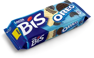 Lacta Bis Oreo Chocolate Wafer Package PNG image