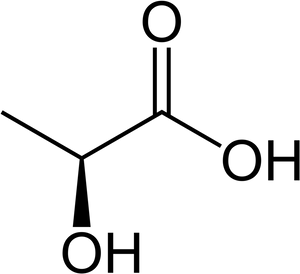 Lactic Acid Molecular Structure PNG image