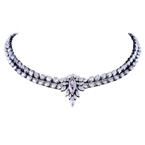 Ladies Silver Necklace Png 32 PNG image