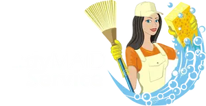 Lady M A I D Service Logo PNG image