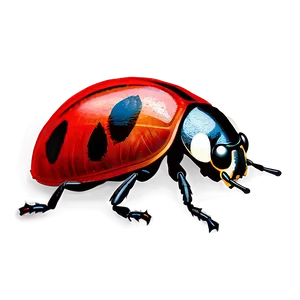 Ladybug Drawing Simple PNG Bga