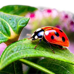 Ladybug In Garden PNG Mvo69