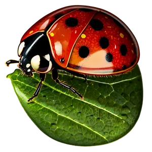 Ladybug Under Microscope PNG 05242024