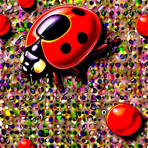 Ladybug With Dots PNG 85