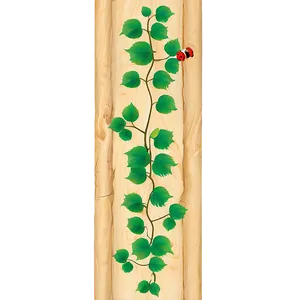 Ladybugon Vine Wooden Background PNG image