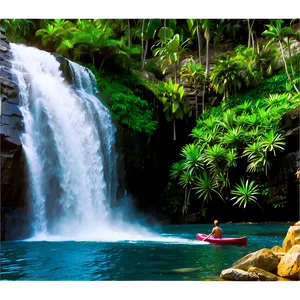 Lake Life Waterfall Exploration PNG 22 PNG