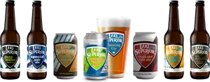 Lake Superior Brewing Company Beer Selection PNG