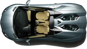 Lamborghini Aerial View Top Down