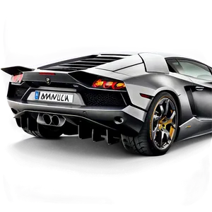 Lamborghini Back View PNG Crp43 PNG