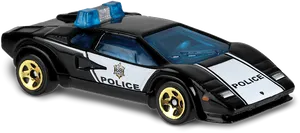 Lamborghini Countach Police Car Toy