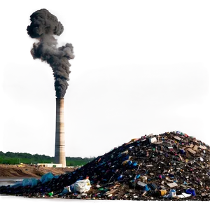 Landfill Pollution Scene PNG 62