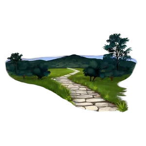 Landscape Sketch Drawing PNG Rso97