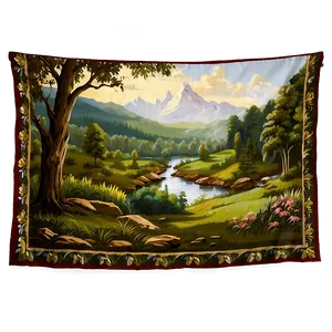 Landscape Tapestry Png 06252024 PNG image