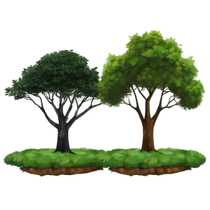 Landscape Tree Line PNG Wri PNG