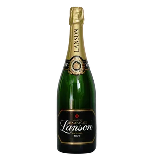 Lanson Black Label Brut Champagne Bottle PNG image