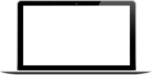 Laptop Mockup Blank Screen PNG image