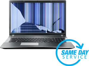 Laptop Screen Damage Same Day Service PNG image