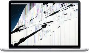 Laptop Screen Damage Visuals PNG image