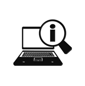 Laptop Search Concept PNG image