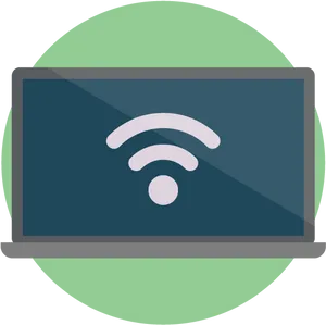 Laptop Wi Fi Connection Icon PNG image