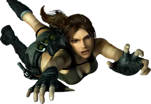 Lara_ Croft_ Action_ Pose_ Tomb_ Raider.png PNG image