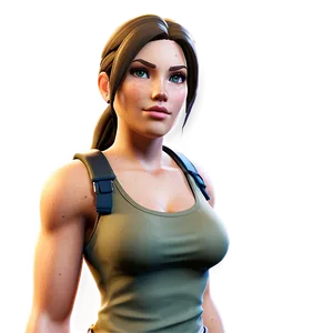 Lara Croft Fortnite Collaboration Skin Png Fqo29 PNG image