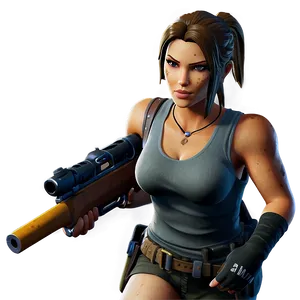 Lara Croft Fortnite Edition Png 06282024 PNG image