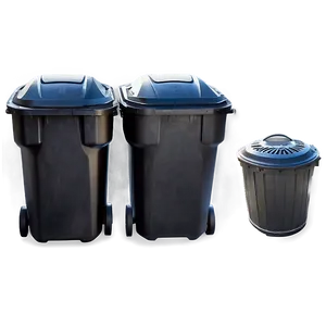 Large Capacity Garbage Can PNG 05042024