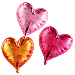 Large Conversation Hearts PNG Kkf