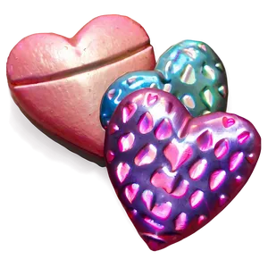 Large Conversation Hearts PNG Rhb